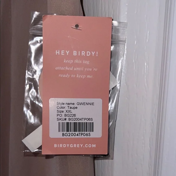 Birdy Grey Gwenne Taupe Dress Size XXL NWT - Picture 5 of 8